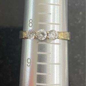 14k Gold Cubic Zirconia Ring